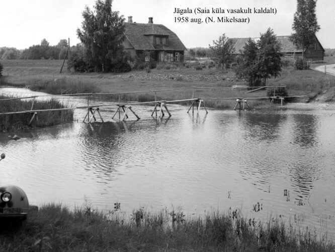 Maakond: Harjumaa Veekogu nimi: Jägala jõgi Pildistamise aeg: august 1958 Pildistaja: N. Mikelsaar Pildistamise koht: Saia k Asimuut: