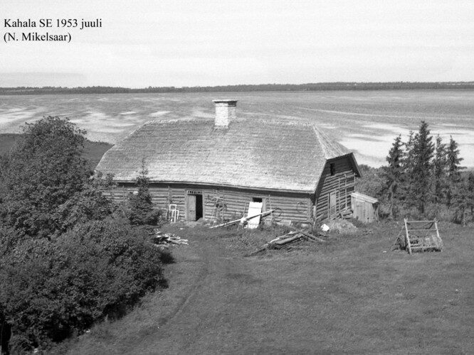 Maakond: Harjumaa Veekogu nimi: Kahala järv Pildistamise aeg: juuli 1953 Pildistaja: N. Mikelsaar Pildistamise koht: teadmata Asimuut: SE