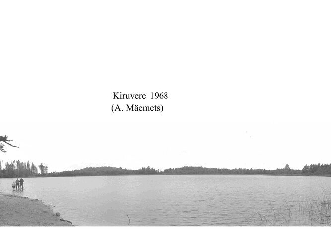 Maakond: Harjumaa Veekogu nimi: Kiruvere järv Pildistamise aeg: 1968 Pildistaja: A. Mäemets Pildistamise koht: teadmata Asimuut: