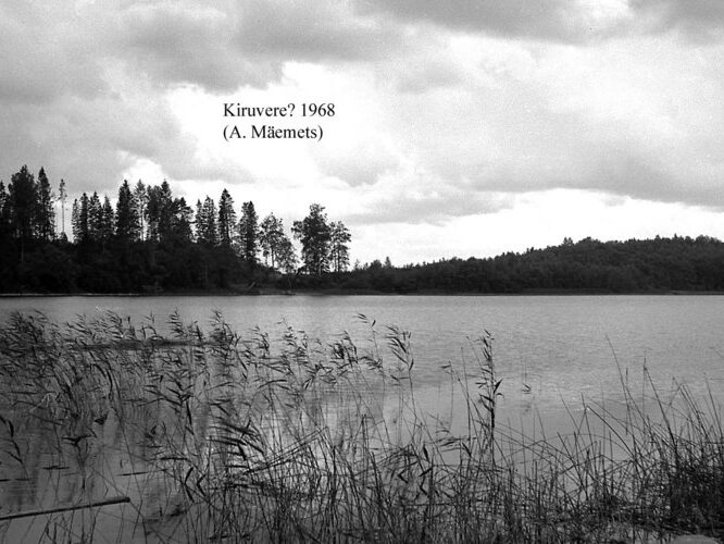 Maakond: Harjumaa Veekogu nimi: Kiruvere järv Pildistamise aeg: 1968 Pildistaja: A. Mäemets Pildistamise koht: teadmata Asimuut: