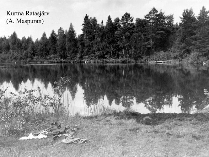 Maakond: Ida-Virumaa Veekogu nimi: Kurtna Ratasjärv Pildistamise aeg: teadmata Pildistaja: A. Maspuran Pildistamise koht: teadmata Asimuut: