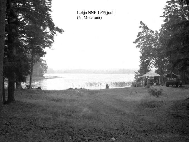 Maakond: Harjumaa Veekogu nimi: Lohja järv Pildistamise aeg: juuli 1953 Pildistaja: N. Mikelsaar Pildistamise koht: NNE Asimuut: