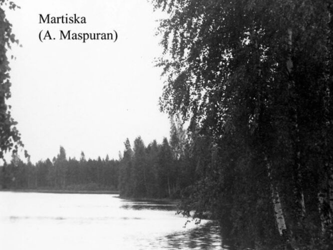 Maakond: Ida-Virumaa Veekogu nimi: Martiska järv Pildistamise aeg: teadmata Pildistaja: A. Maspuran Pildistamise koht: teadmata Asimuut: