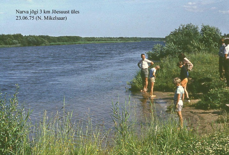 Maakond: Ida-Virumaa Veekogu nimi: Narva jõgi Pildistamise aeg: 23. juuni 1975 Pildistaja: N. Mikelsaar Pildistamise koht: 3 km Asimuut: SE