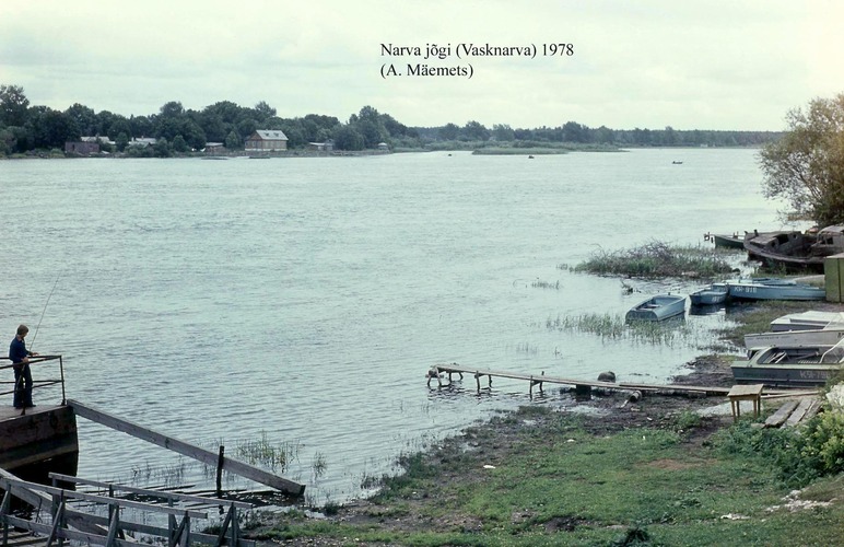 Maakond: Ida-Virumaa Veekogu nimi: Narva jõgi Pildistamise aeg: 1978 Pildistaja: A. Mäemets Pildistamise koht: Vasknarva Asimuut: SE