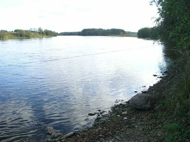 Maakond: Ida-Virumaa Veekogu nimi: Narva jõgi Pildistamise aeg: 5. oktoober 2005 Pildistaja: H. Timm Pildistamise koht: Permisküla Asimuut: