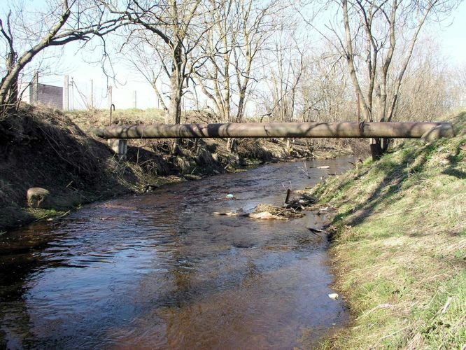 Maakond: Harjumaa Veekogu nimi: Pääsküla jõgi Pildistamise aeg: 27. aprill 2004 Pildistaja: H. Timm Pildistamise koht: Laagri Asimuut: