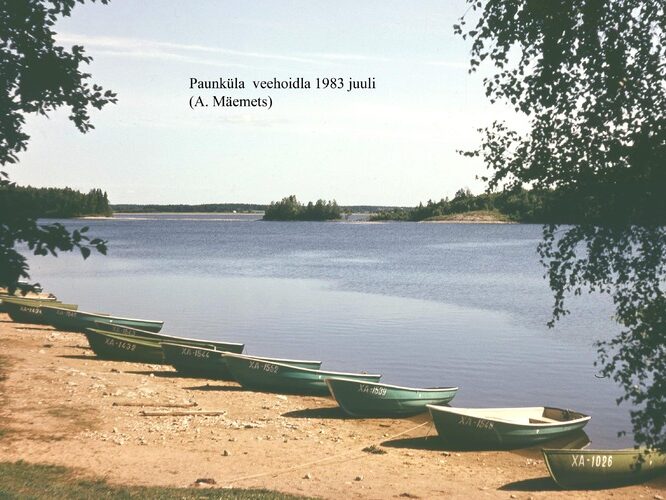 Maakond: Harjumaa Veekogu nimi: Paunküla veehoidla Pildistamise aeg: juuli 1983 Pildistaja: A. Mäemets Pildistamise koht: teadmata Asimuut: