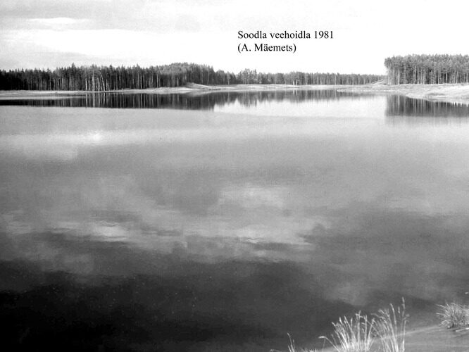 Maakond: Harjumaa Veekogu nimi: Soodla veehoidla Pildistamise aeg: 1981 Pildistaja: A. Mäemets Pildistamise koht: W otsast Asimuut: ENE