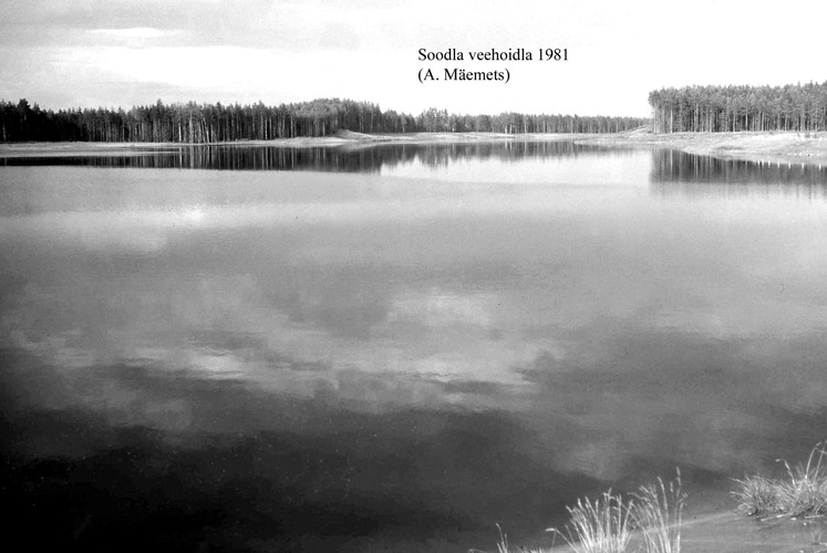 Maakond: Harjumaa Veekogu nimi: Soodla veehoidla Pildistamise aeg: 1981 Pildistaja: A. Mäemets Pildistamise koht: W otsast Asimuut: ENE