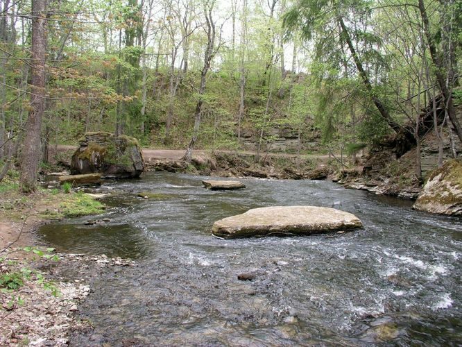 Maakond: Harjumaa Veekogu nimi: Valgejõgi Pildistamise aeg: 18. mai 2006 Pildistaja: H. Timm Pildistamise koht: Nõmmeveski Asimuut: