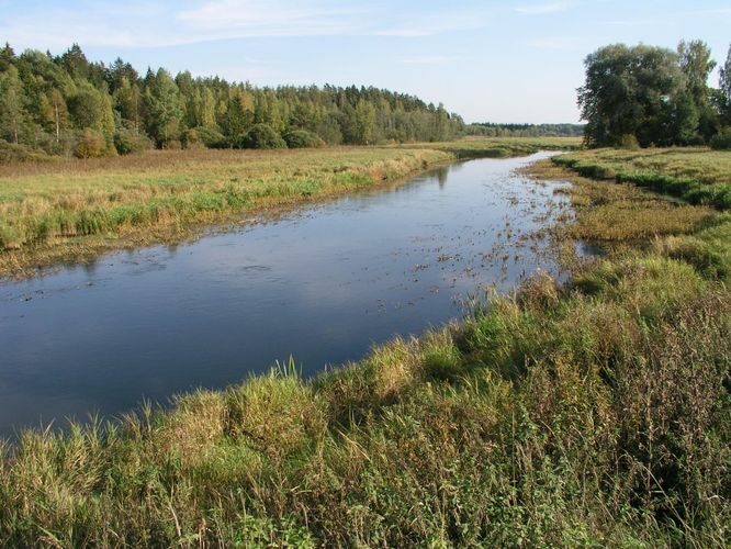 Maakond: Tartumaa Veekogu nimi: Ahja jõgi Pildistamise aeg: 23. september 2006 Pildistaja: H. Timm Pildistamise koht: Ibaste tee Asimuut: