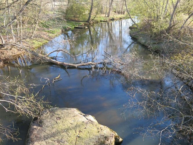 Maakond: Põlvamaa Veekogu nimi: Ahja jõgi Pildistamise aeg: 24. aprill 2014 Pildistaja: H. Timm Pildistamise koht: Koorvere Asimuut: