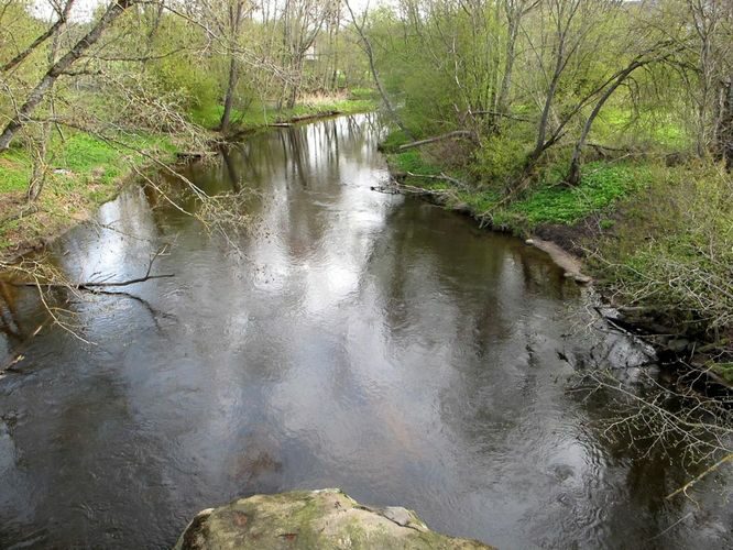 Maakond: Põlvamaa Veekogu nimi: Ahja jõgi Pildistamise aeg: 5. mai 2012 Pildistaja: H. Timm Pildistamise koht: Koorvere Asimuut: