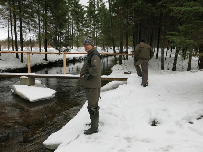 Maakond: Järvamaa Veekogu nimi: Esna jõgi Pildistamise aeg: 31. detsember 2012 Pildistaja: H. Timm Pildistamise koht: koole Asimuut: