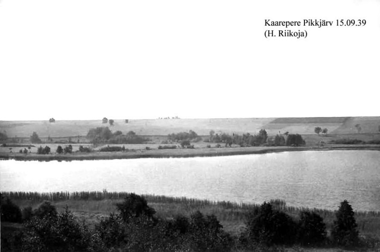 Maakond: Jõgevamaa Veekogu nimi: Kaarepere Pikkjärv Pildistamise aeg: 15. september 1939 Pildistaja: H. Riikoja Pildistamise koht: SE osa Asimuut: SW