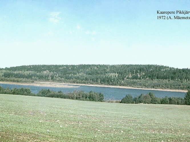 Maakond: Jõgevamaa Veekogu nimi: Kaarepere Pikkjärv Pildistamise aeg: 1972 Pildistaja: A. Mäemets Pildistamise koht: W kaldalt Asimuut: NE