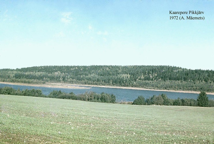 Maakond: Jõgevamaa Veekogu nimi: Kaarepere Pikkjärv Pildistamise aeg: 1972 Pildistaja: A. Mäemets Pildistamise koht: W kaldalt Asimuut: NE