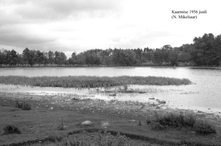 Maakond: Saaremaa Veekogu nimi: Kaarmise järv Pildistamise aeg: juuli 1956 Pildistaja: N. Mikelsaar Pildistamise koht: NE kaldalt Asimuut: SW