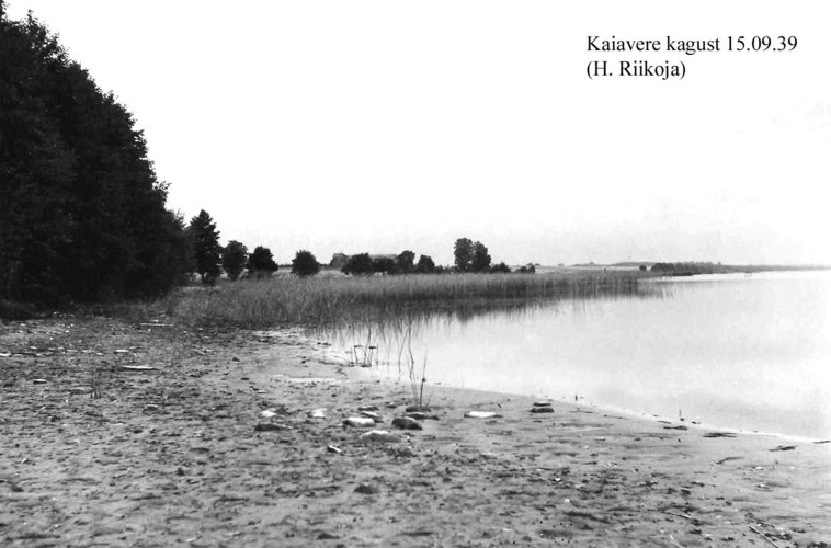 Maakond: Jõgevamaa Veekogu nimi: Kaiavere järv Pildistamise aeg: 15. september 1939 Pildistaja: H. Riikoja Pildistamise koht: SE otsast Asimuut: NW