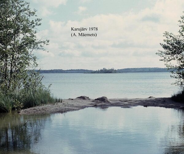 Maakond: Saaremaa Veekogu nimi: Karujärv Pildistamise aeg: 1978 Pildistaja: A. Mäemets Pildistamise koht: teadmata Asimuut: