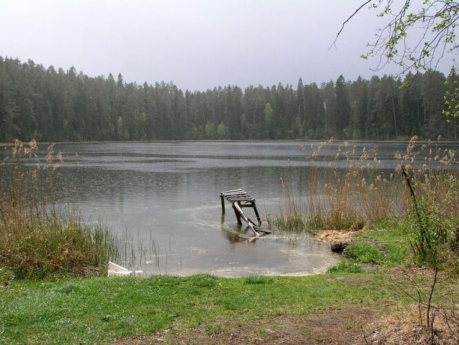 Maakond: Põlvamaa Veekogu nimi: Kooraste Kõverjärv Pildistamise aeg: 15. mai 2006 Pildistaja: H. Timm Pildistamise koht: teadmata Asimuut: