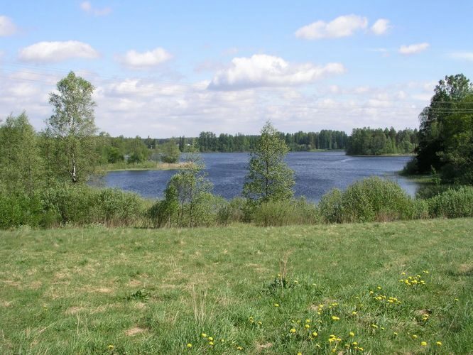 Maakond: Põlvamaa Veekogu nimi: Kooraste Suurjärv Pildistamise aeg: 25. mai 2007 Pildistaja: H. Timm Pildistamise koht: W kaldalt Uiakatsi vastast Asimuut: