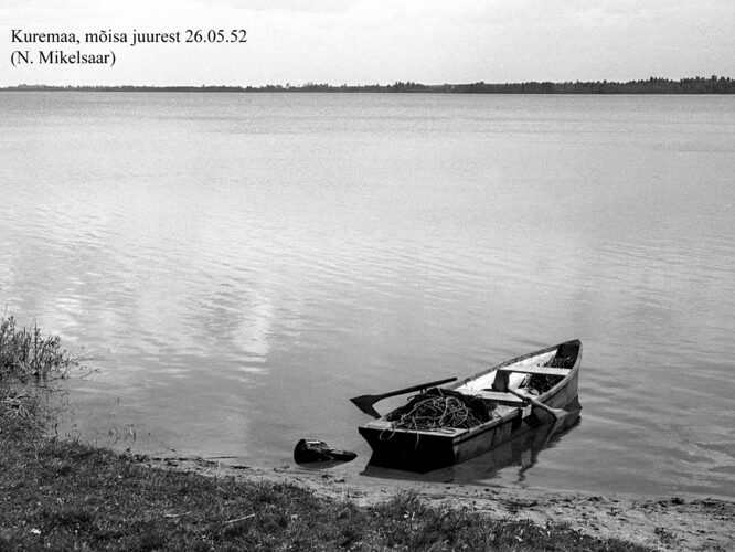 Maakond: Jõgevamaa Veekogu nimi: Kuremaa järv Pildistamise aeg: 26. mai 1952 Pildistaja: N. Mikelsaar Pildistamise koht: m Asimuut: