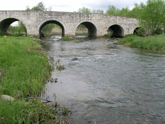 Maakond: Saaremaa Veekogu nimi: Põduste jõgi Pildistamise aeg: 14. mai 2008 Pildistaja: H. Timm Pildistamise koht: Suuresilla Asimuut: