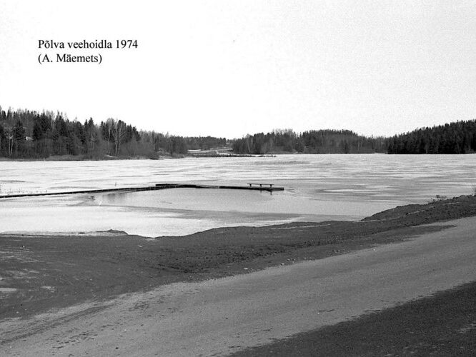 Maakond: Põlvamaa Veekogu nimi: Põlva veehoidla Pildistamise aeg: 1974 Pildistaja: A. Mäemets Pildistamise koht: S kaldalt Asimuut: N