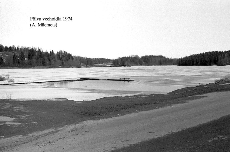 Maakond: Põlvamaa Veekogu nimi: Põlva veehoidla Pildistamise aeg: 1974 Pildistaja: A. Mäemets Pildistamise koht: S kaldalt Asimuut: N