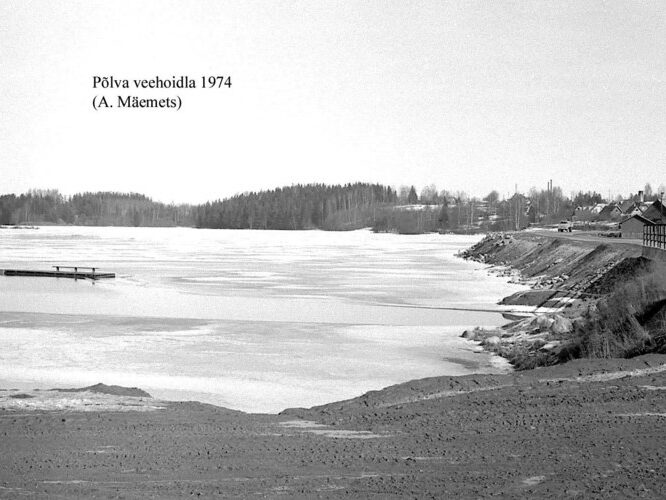 Maakond: Põlvamaa Veekogu nimi: Põlva veehoidla Pildistamise aeg: 1974 Pildistaja: A. Mäemets Pildistamise koht: teadmata Asimuut: