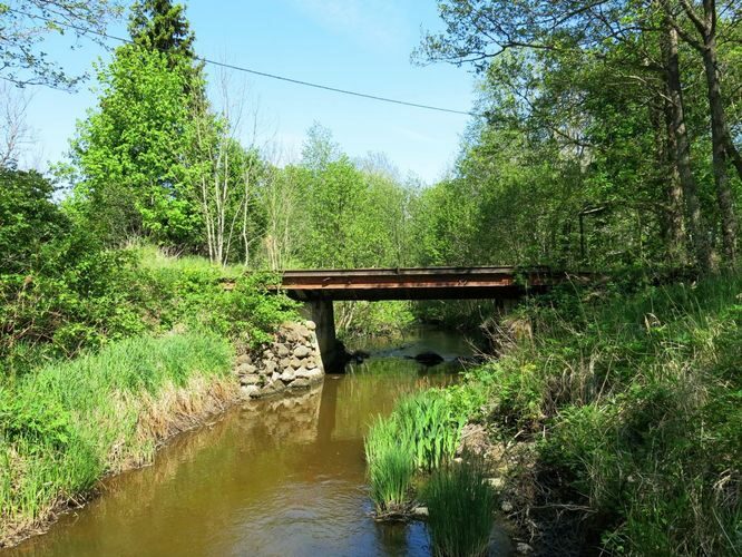 Maakond: Saaremaa Veekogu nimi: Punapea jõgi Pildistamise aeg: 23. mai 2014 Pildistaja: H. Timm Pildistamise koht: Poka Asimuut: