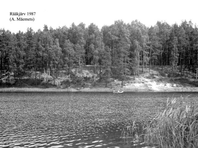 Maakond: Ida-Virumaa Veekogu nimi: Rääkjärv Pildistamise aeg: 1987 Pildistaja: A. Mäemets Pildistamise koht: teadmata Asimuut: