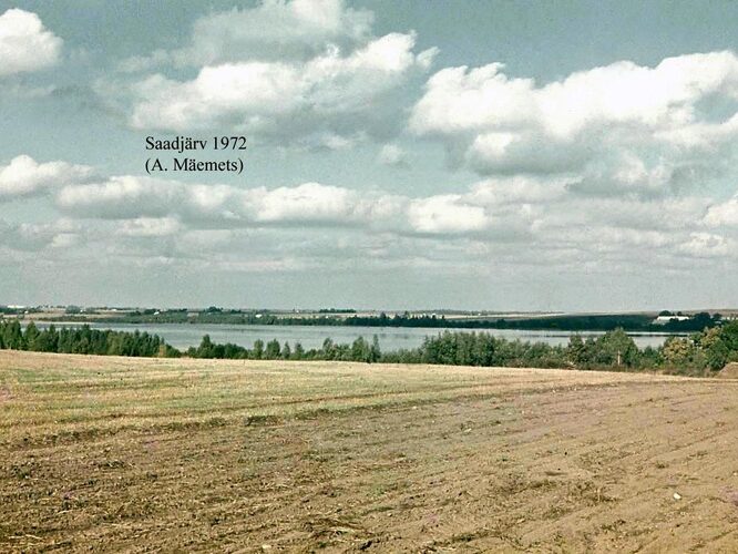 Maakond: Jõgevamaa Veekogu nimi: Saadjärv Pildistamise aeg: 1972 Pildistaja: A. Mäemets Pildistamise koht: Kukulinna Asimuut: