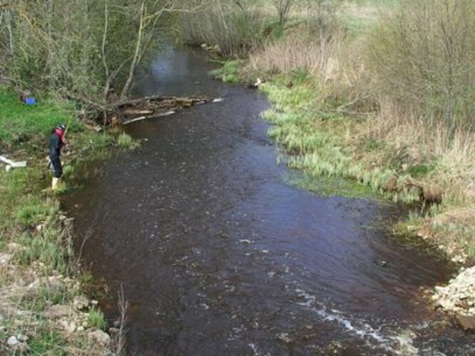 Maakond: Ida-Virumaa Veekogu nimi: Sõtke jõgi Pildistamise aeg: 6. mai 2009 Pildistaja: H. Timm Pildistamise koht: Vaivara Asimuut: