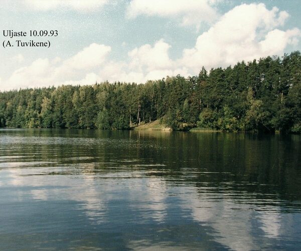 Maakond: Ida-Virumaa Veekogu nimi: Uljaste järv Pildistamise aeg: 1993 Pildistaja: A. Tuvikene Pildistamise koht: NE-kallas Asimuut: NW