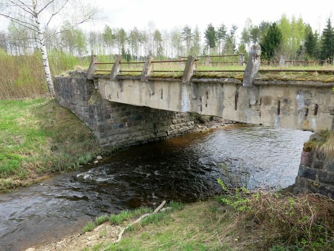 Maakond: Raplamaa Veekogu nimi: Vigala jõgi Pildistamise aeg: 12. mai 2013 Pildistaja: H. Timm Pildistamise koht: Parila, vana sild Asimuut: