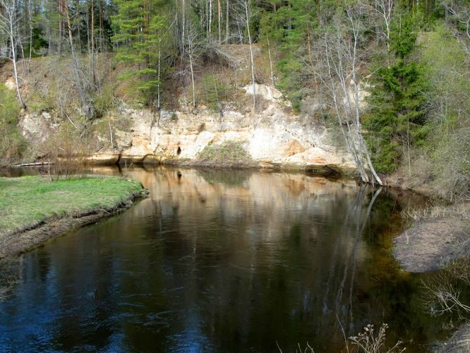 Maakond: Põlvamaa Veekogu nimi: Võhandu jõgi Pildistamise aeg: 3. mai 2011 Pildistaja: H. Timm Pildistamise koht: Reo Asimuut: