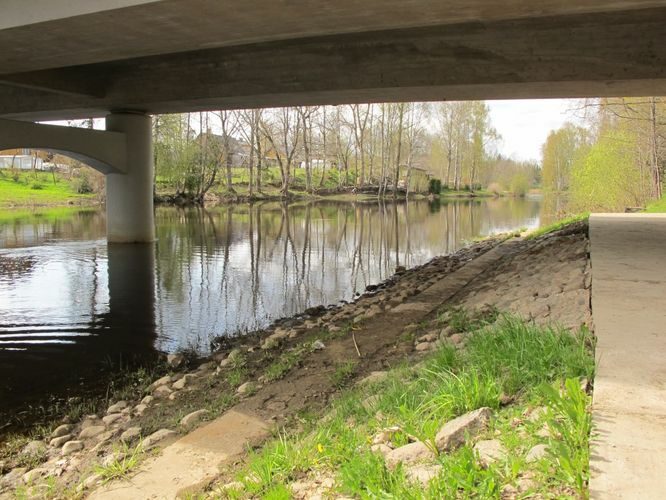 Maakond: Põlvamaa Veekogu nimi: Võhandu jõgi Pildistamise aeg: 3. mai 2011 Pildistaja: H. Timm Pildistamise koht: Räpina Asimuut: