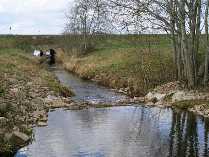 Maakond: Tartumaa Veekogu nimi: Ilmatsalu jõgi Pildistamise aeg: 19. aprill 2007 Pildistaja: H. Timm Pildistamise koht: Haage vanalt sillalt Asimuut: