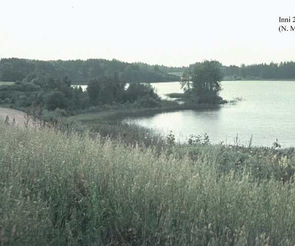 Maakond: Valgamaa Veekogu nimi: Inni järv Pildistamise aeg: 20. august 1965 Pildistaja: N. Mikelsaar Pildistamise koht: E kaldalt Asimuut: WNW
