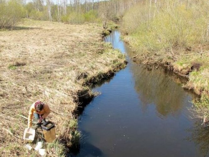 Maakond: Tartumaa Veekogu nimi: Kavilda jõgi Pildistamise aeg: 5. mai 2011 Pildistaja: H. Timm Pildistamise koht: Elva - Annikoru Asimuut: