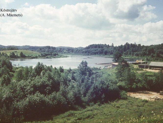 Maakond: Valgamaa Veekogu nimi: Köstrijärv Pildistamise aeg: teadmata Pildistaja: A. Mäemets Pildistamise koht: N kaldalt Asimuut: S