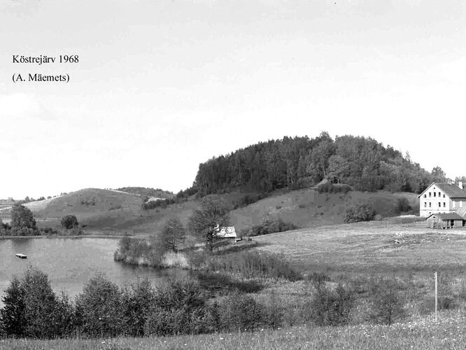 Maakond: Valgamaa Veekogu nimi: Köstrijärv Pildistamise aeg: 1968 Pildistaja: A. Mäemets Pildistamise koht: N kaldalt Asimuut: W