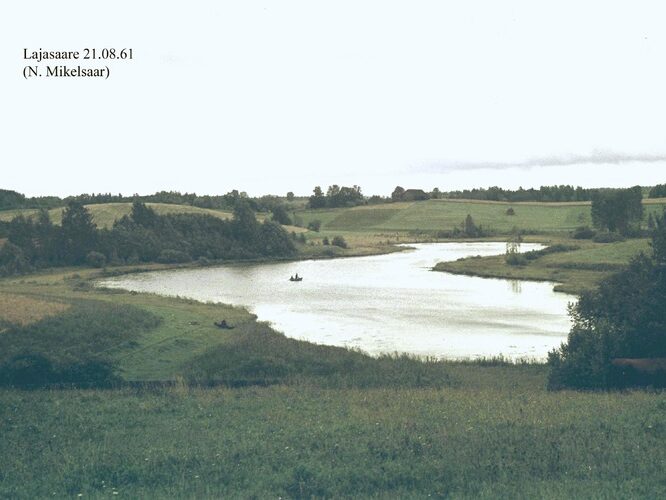 Maakond: Valgamaa Veekogu nimi: Lajasaare järv Pildistamise aeg: 21. august 1961 Pildistaja: N. Mikelsaar Pildistamise koht: teadmata Asimuut: