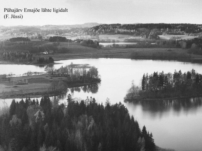 Maakond: Valgamaa Veekogu nimi: Pühajärv Pildistamise aeg: teadmata Pildistaja: F. Jüssi (Eesti Looduse arhiiv) Pildistamise koht: teadmata Asimuut: