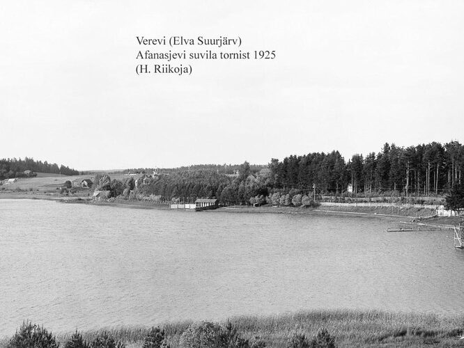 Maakond: Tartumaa Veekogu nimi: Verevi järv Pildistamise aeg: 1925 Pildistaja: H. Riikoja Pildistamise koht: S kaldalt, Afanasjevi suvila tornist Asimuut: NNE