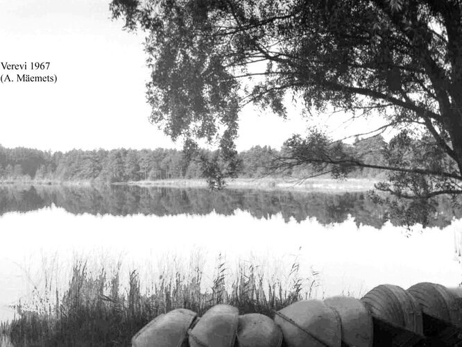 Maakond: Tartumaa Veekogu nimi: Verevi järv Pildistamise aeg: 1967 Pildistaja: A. Mäemets Pildistamise koht: E-kaldalt Asimuut: WNW