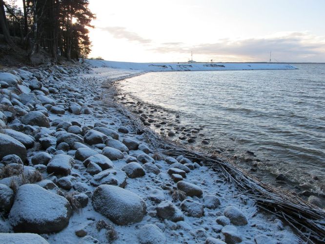 Maakond: Tartumaa Veekogu nimi: Võrtsjärv Pildistamise aeg: 7. jaanuar 2012 Pildistaja: H. Timm Pildistamise koht: Limnoloogia Asimuut: